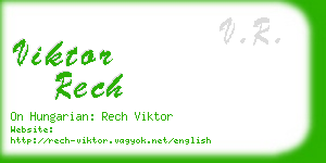 viktor rech business card